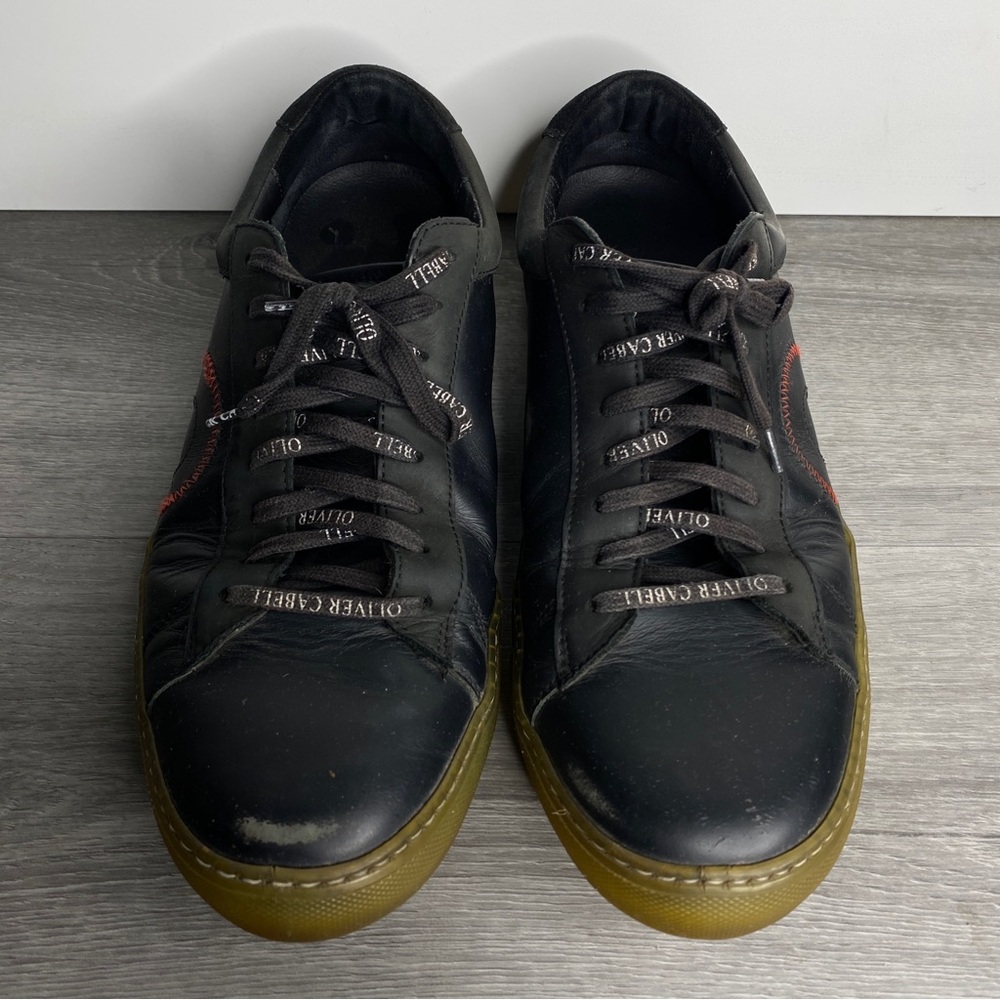 Oliver Cabell Men's Low 1 Ghost Black / Red Size 43 (US 10) Distressed - Picture 11 of 16
